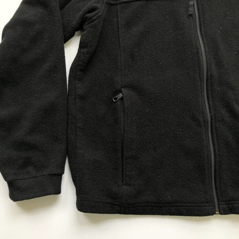 kids Columbia youth black zip up long sleeve fleece winter jacket - Picture 4 of 6